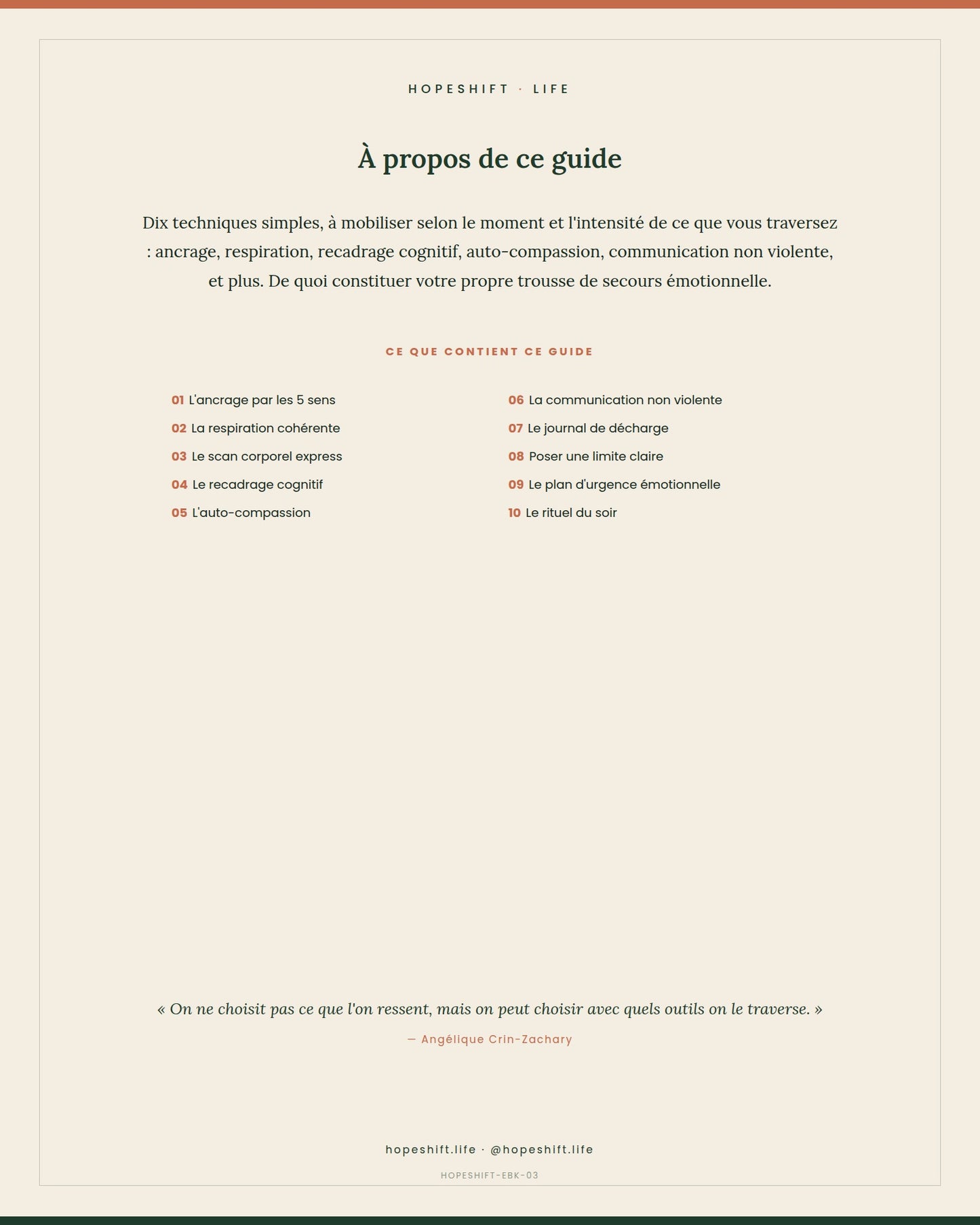 Boîte à Outils Émotionnelle