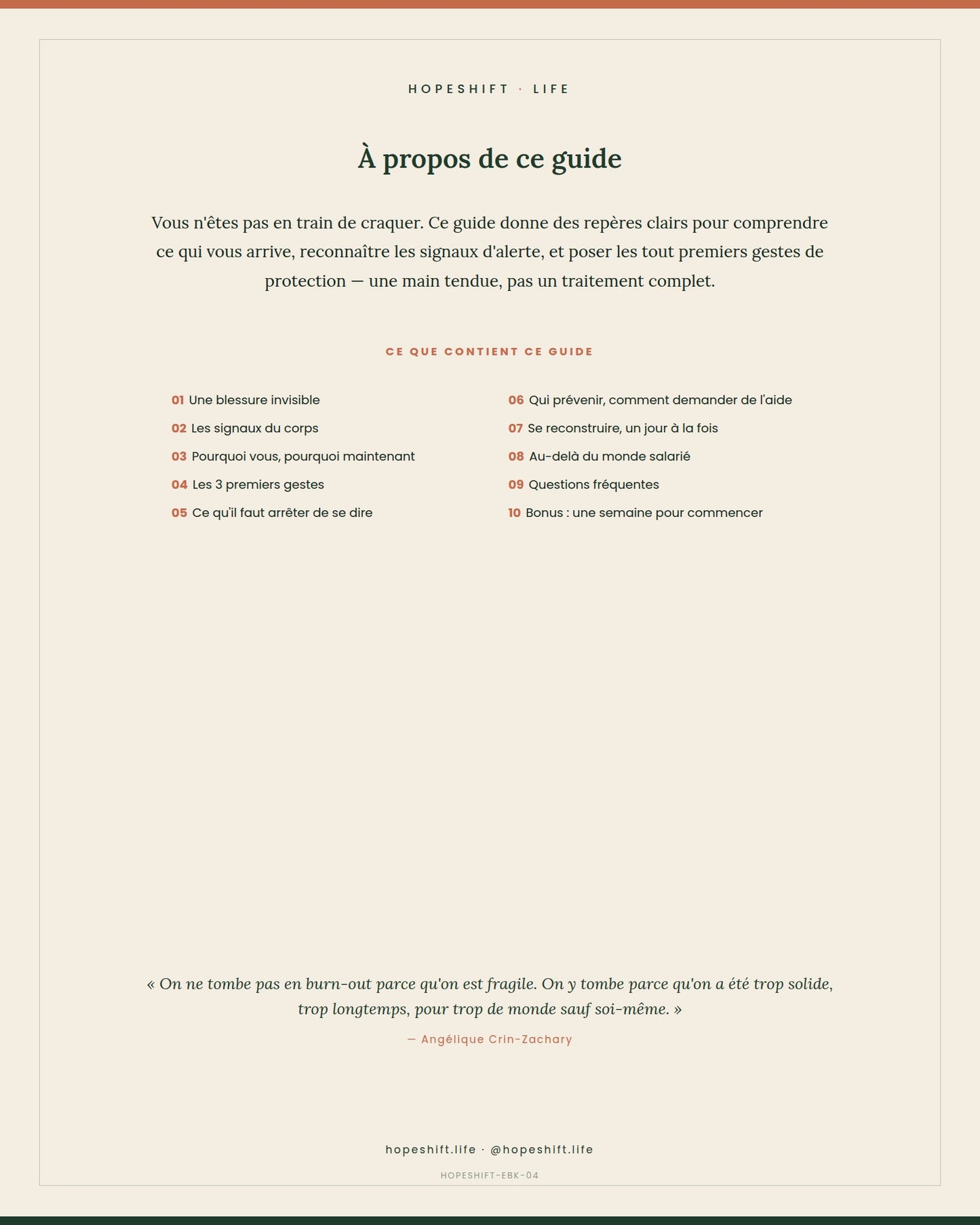 Sortir du Burn-out