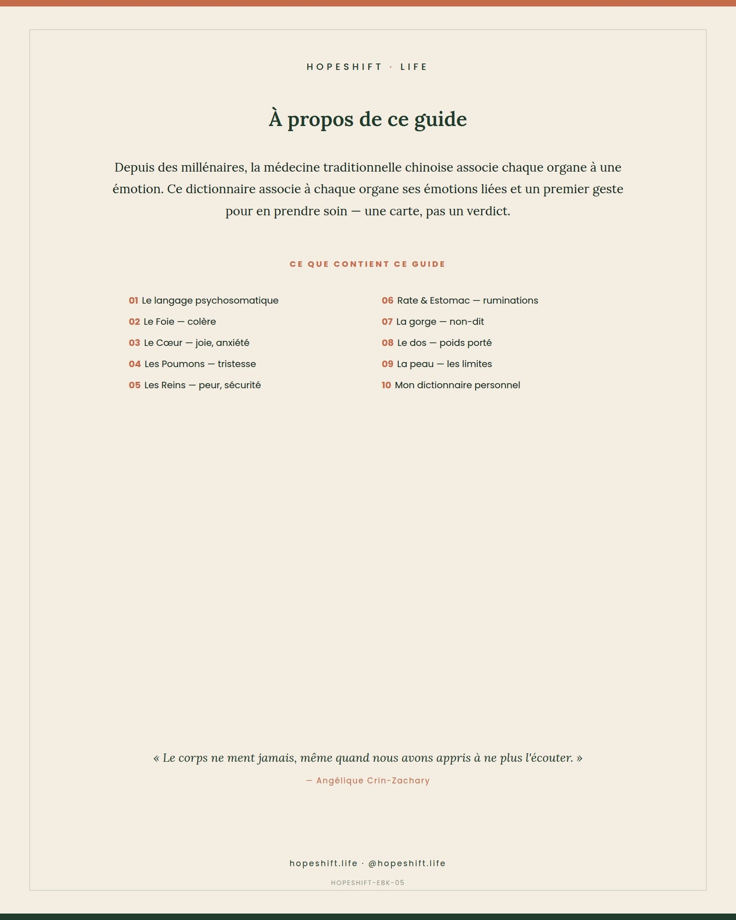 Dictionnaire Émotionnel